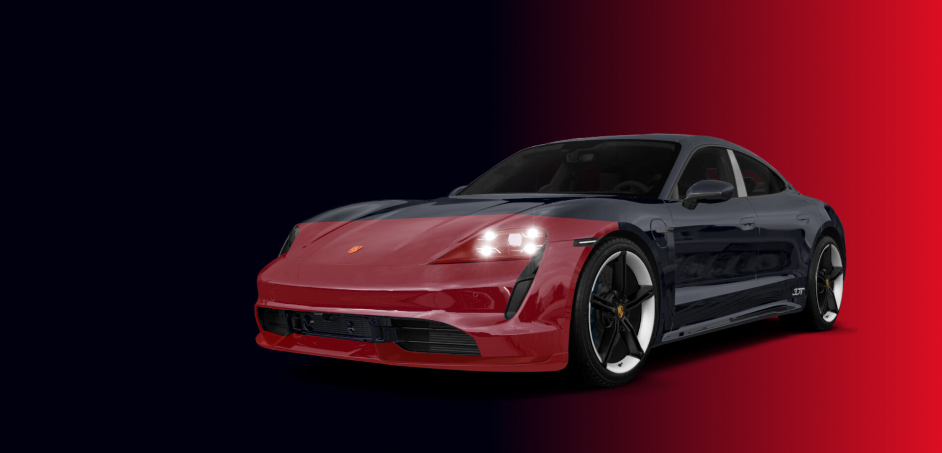 porsche partial front